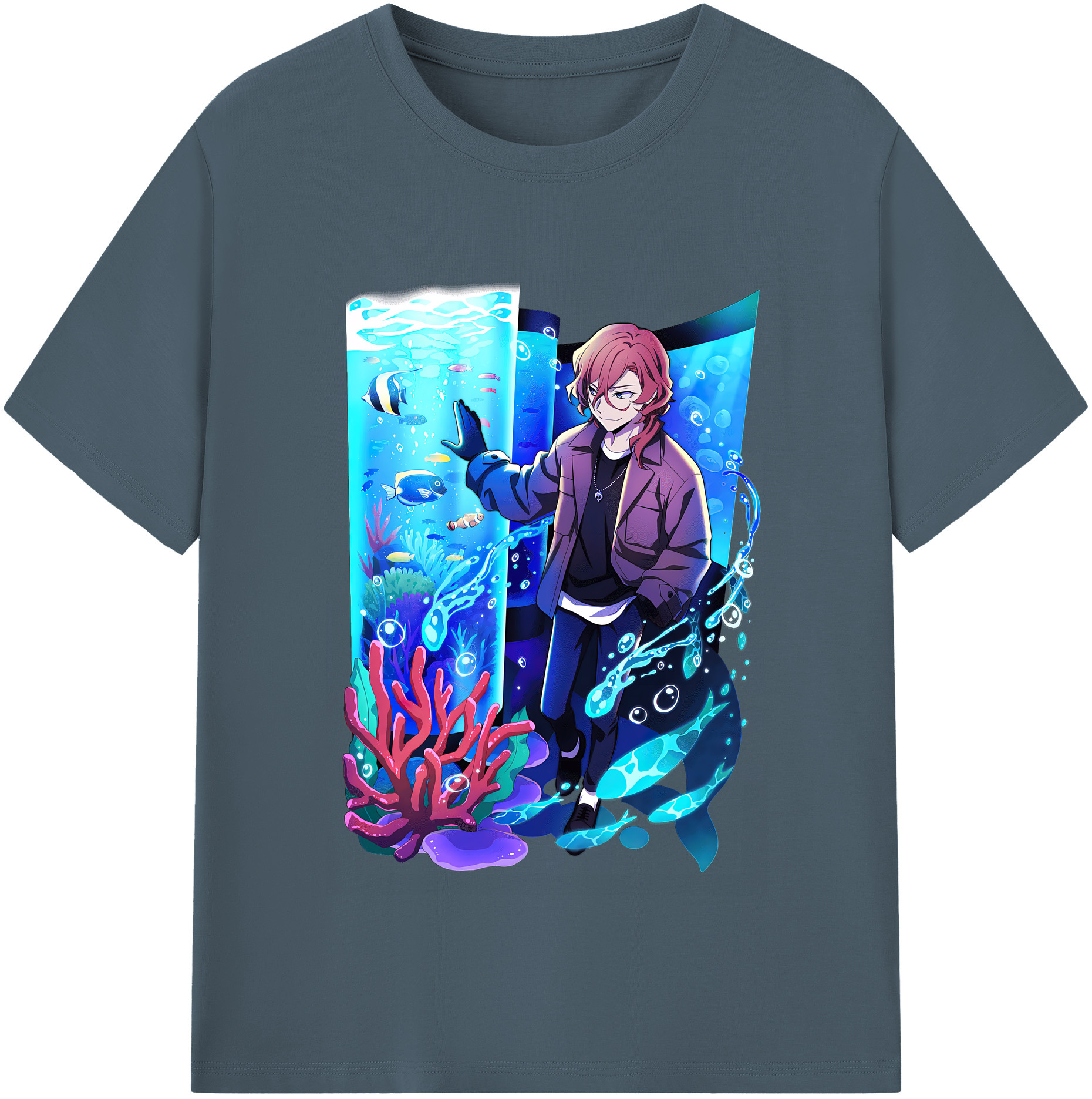 （画像用） 文豪ストレイドッグス Bungo Stray Dogs 綿100％半袖Tシャツ（フロントプリント）